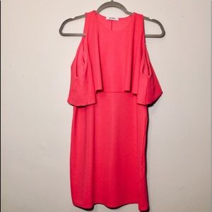 Zara Trafaluc ripple ruffle off shoulder dress